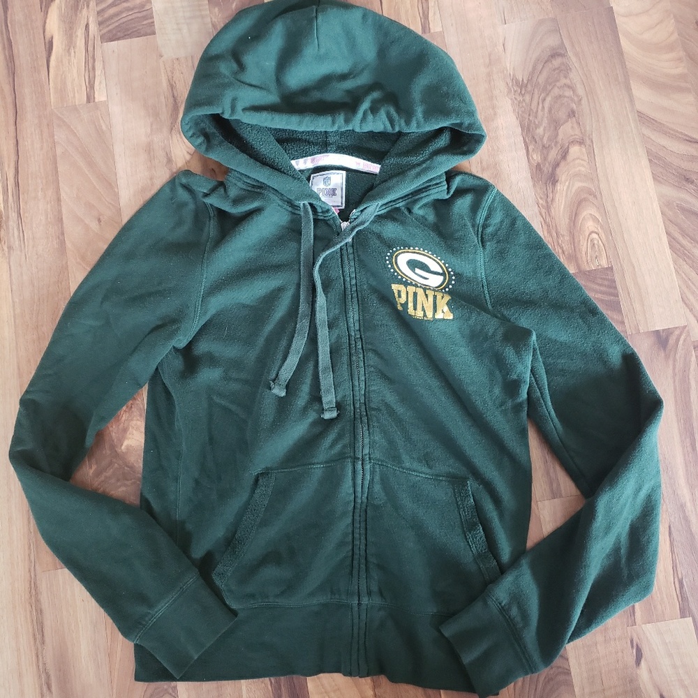 PINK Packers full zip